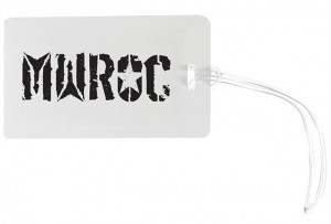 MWROC logo luggage tag